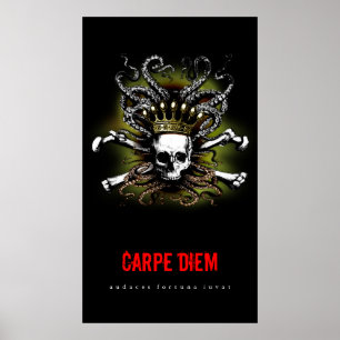 Pôster Diem de Carpa do Rei Pele