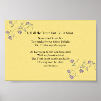 Pôster Diga a verdade, mas diga-a ao Slant