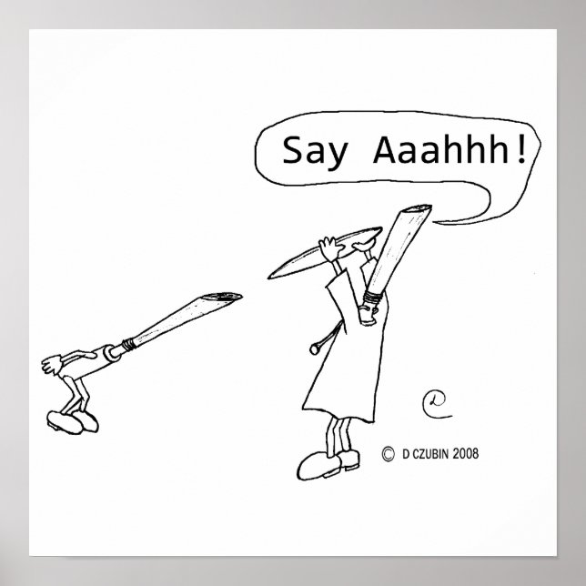 Poster Diga Ahhh (Frente)