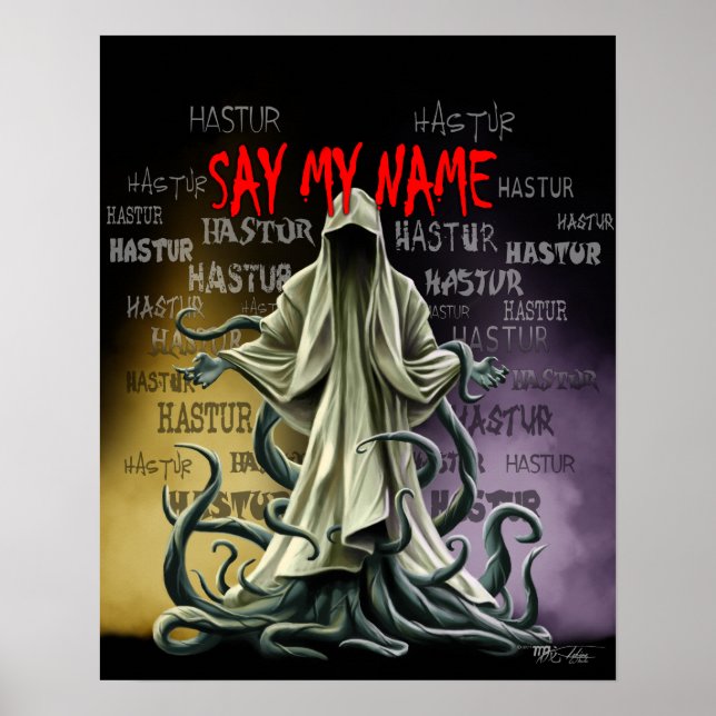 Poster Diga Meu Nome: Hastur Hastur Hastur Hastur (Frente)