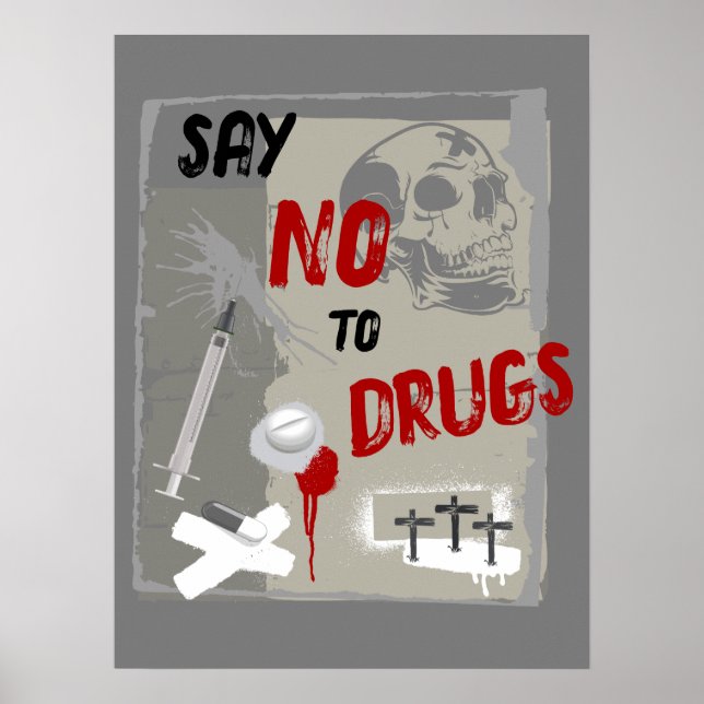 Poster Diga Não À Droga Contra A Droga (Frente)