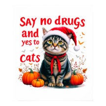 Diga não às drogas e sim aos gatos