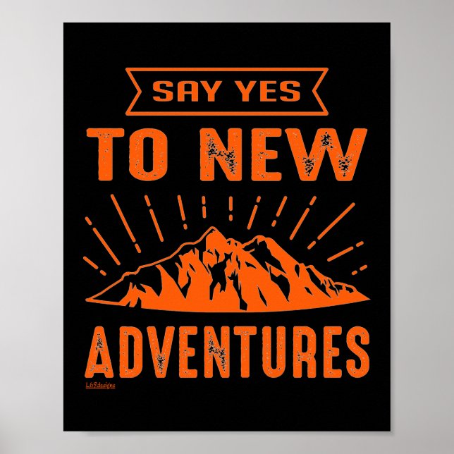 Poster DIGA SIM ÀS NOVAS AVENTURAS! inspiração (Frente)