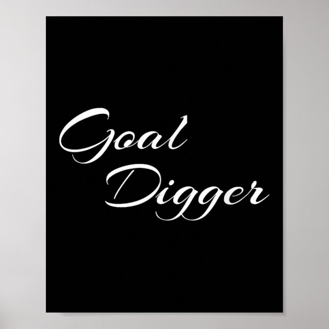 Poster Digger Womens de Meta Mostra Empreendedor Motivaci (Frente)