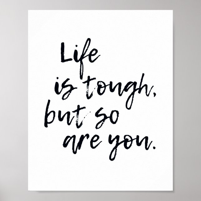 Poster Digitação Escandi Preto e Branco Inspiracional (Frente)