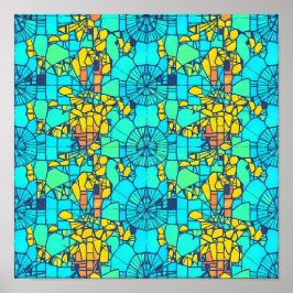 Poster Digital Distortion Glitch Art Seamless Wallpaper