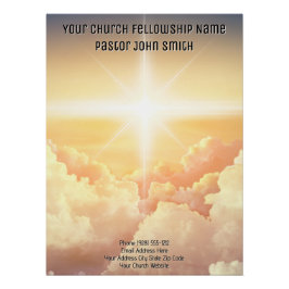 Pôster DIGITAL DOWNLOAD Igreja Cristã de Nuvens Pesadas