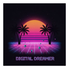 Pôster Digital Dreamer High-Gloss Poster