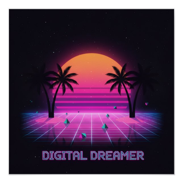 Pôster Digital Dreamer High-Gloss Poster (Frente)