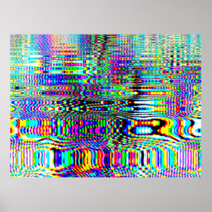 Poster Digital effects. Multicolor abstract background. C