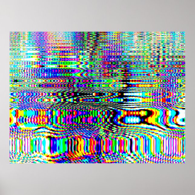 Poster Digital effects. Multicolor abstract background. C (Frente)