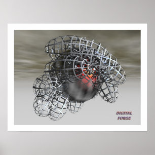 Pôster Digital Forge 10