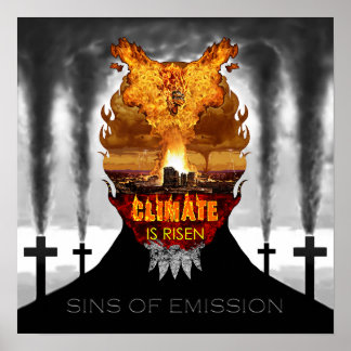 Poster Digital painting about climate change.