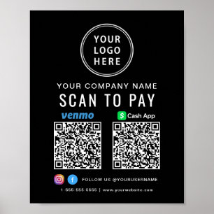 Poster Digitalizar para pagar logotipo NumerárioApp Códig