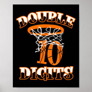 Poster Dígitos duplos Decorações de Aniversário Boy 10 By