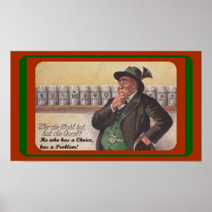 POSTER DILEMA ALEMÃO DO ~ DO PROVÉRBIO DO DIVERTIMENTO?