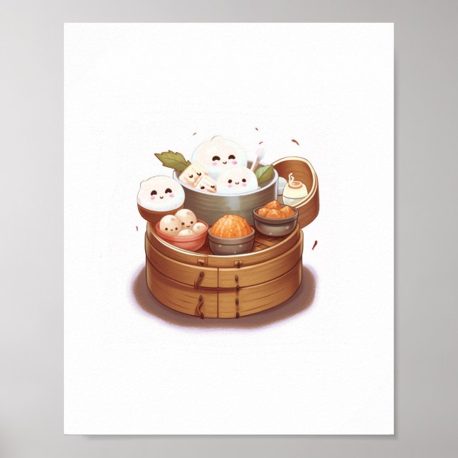 Poster Dim sum, tema comida (Frente)