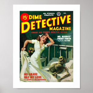 Poster Dime Detetive Magazine (Dez, 1948)