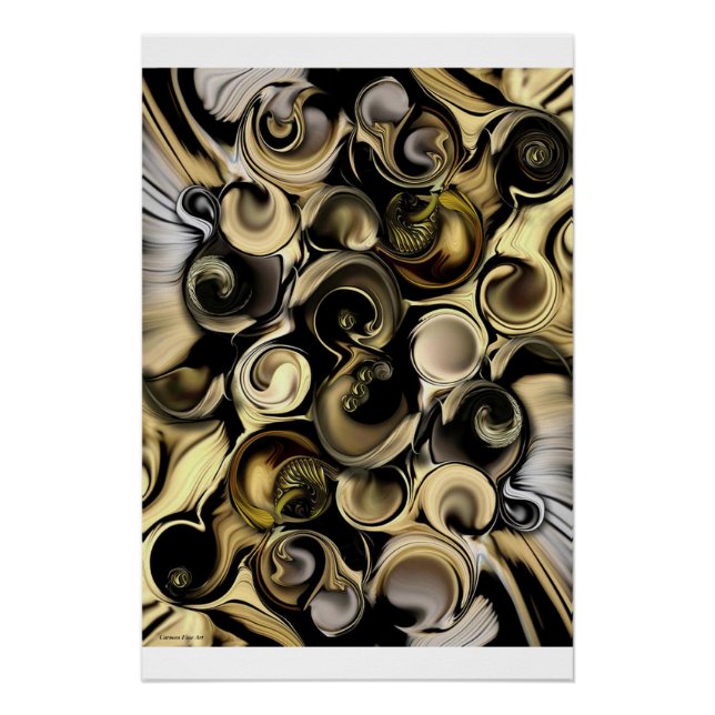 Pôster "Dimension Vs Shape" Poster brilhante (Frente)