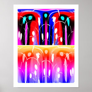 Poster Dimensões da alienígena arte decorativa