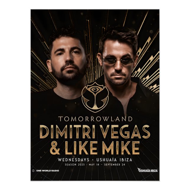 Pôster Dimitri Vegas & Like Mike - Ushuaïa (Frente)