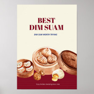 Poster Dimsum Watercolor business