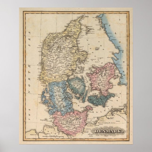 Pôster Dinamarca (Frente)