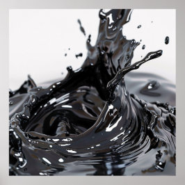 Poster Dinâmica de Fluidos de Obsidiana Cartaz