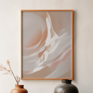 Poster "Dinâmica etérea" Terras Abstrato
