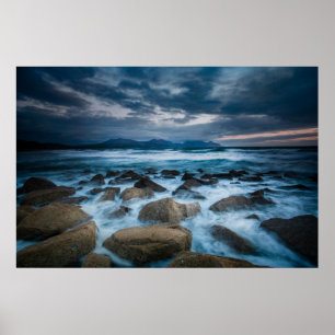 Poster Dinas Dinlle, Gwynedd, Wales, UK