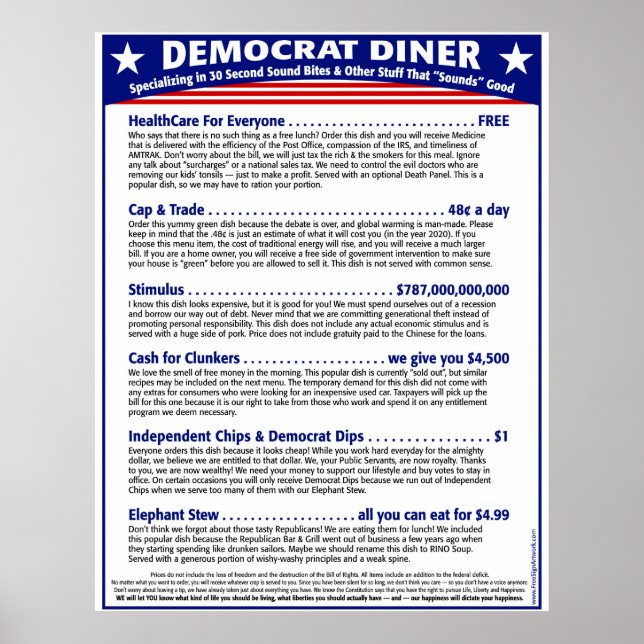 Poster Diner Democrata (Frente)
