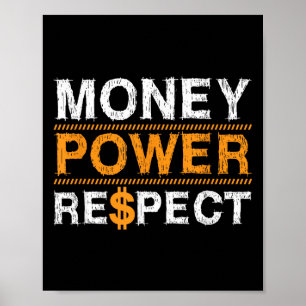 Poster Dinheiro Wer Respeito Amante do Rap Empreendedor N