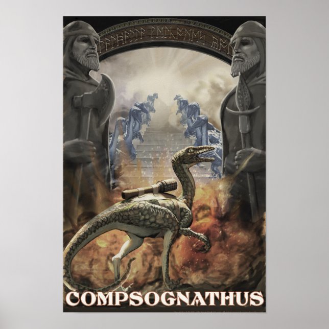 Poster Dino D-Day: Compy (Frente)