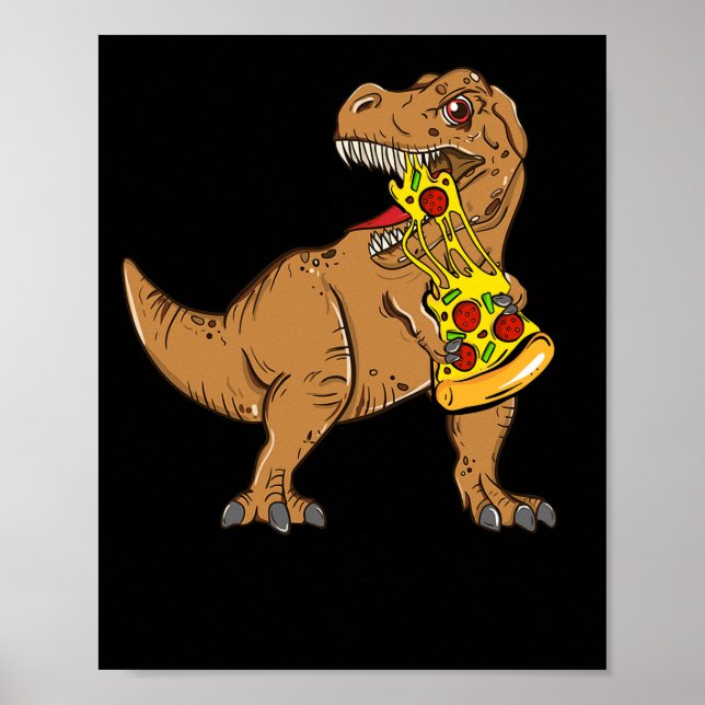 Poster Dinossaur Pizza Fatia Lover (Frente)
