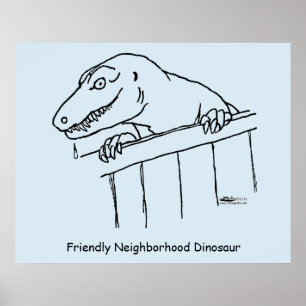Pôster Dinossauro Amigável da Vizinhança