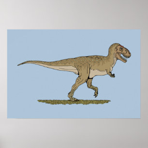 Pôster Dinossauro Cretáceo Tyrannosaurus rex