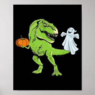 Poster Dinossauro Fantasma preguiçoso do Halloween Divers