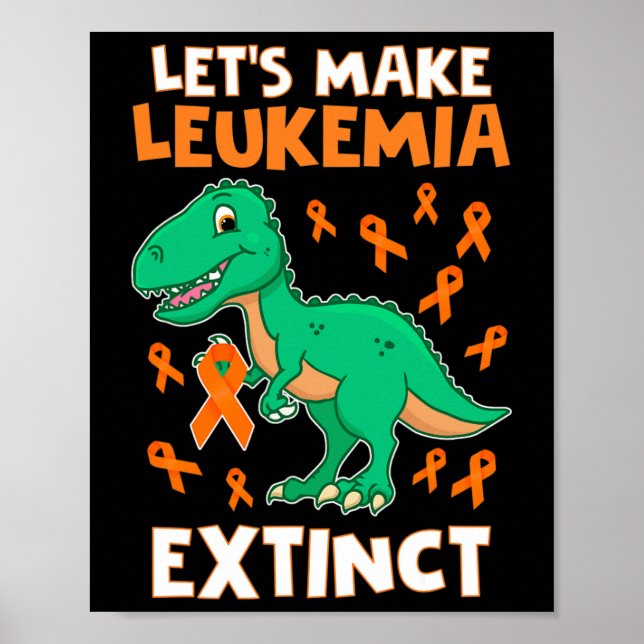 Poster Dinossauro Laranja Fita Hematóloga Repti (Frente)