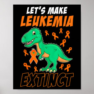 Poster Dinossauro Laranja Fita Hematóloga Réptil Fóssil