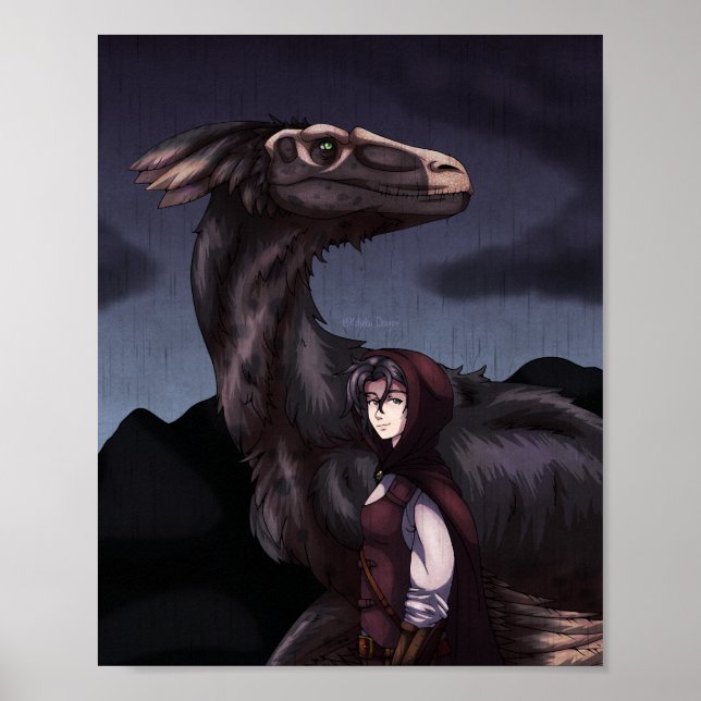 Poster Dinossauro Rainha (Frente)