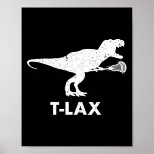 Poster Dinossauro T-lax. Jogador legal Dino Lax Lacrosse