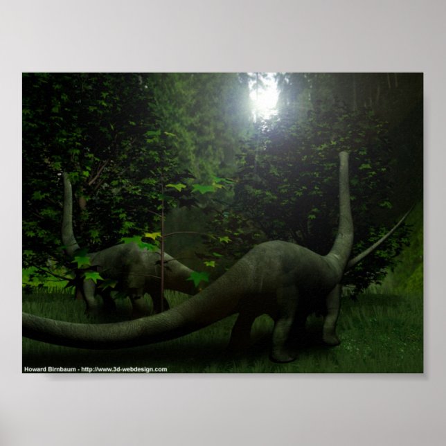 Poster Dinossauros ao almoço (Frente)