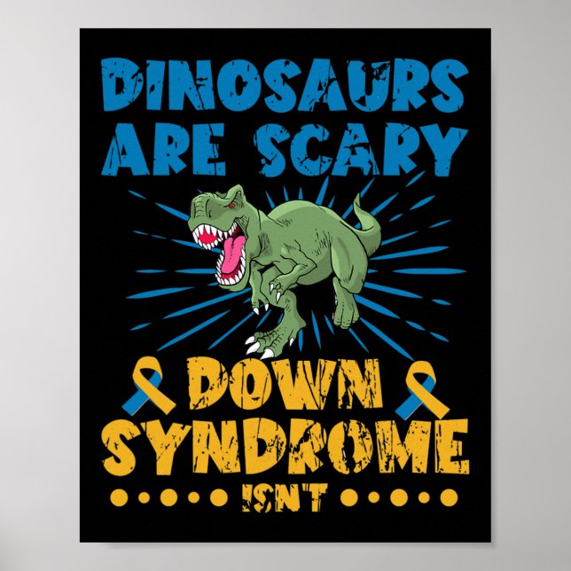 Poster Dinossauros estão com uma Síndrome de Assustamento (Frente)