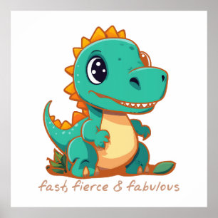 Poster Dinossauros ferozes