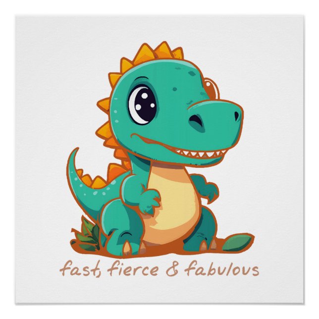 Pôster Dinossauros Ferozes (Frente)