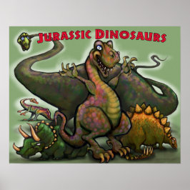 Poster Dinossauros Jurássicos