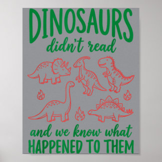 Poster Dinossauros Não Sabiam O Que Aconteceu Com O Livro