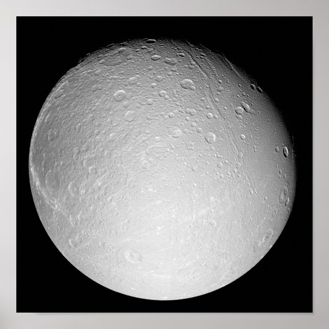 Pôster Dione da Lua de Saturno (Frente)