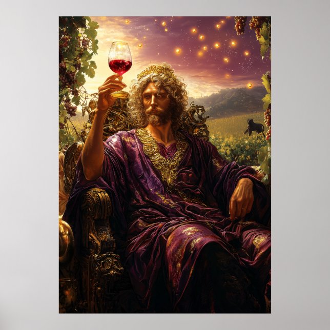 Poster Dioniso, Deus do Vinho e da Diversão - Mestre (Frente)