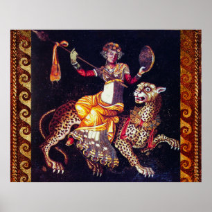 Poster DIONYSOS COM UMA ESPESSURA DIANTE DO MÁSICO Grego